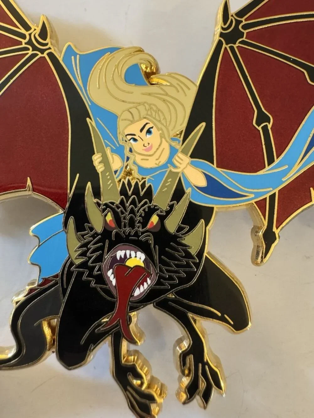 Game of Thrones Daenerys Targaryen Dragon Fantasy Pin LE 50 Jumbo B57